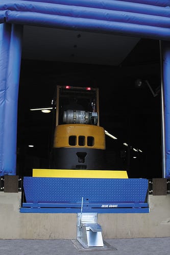 Loading Dock Safety with Blue Giant XDS Vehicle Restraint System and SVR303