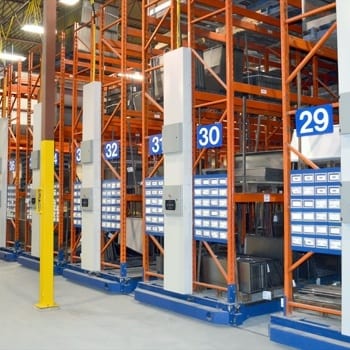 Montel SafeRak 60 Industrial Powered Mobile Pallet Racking